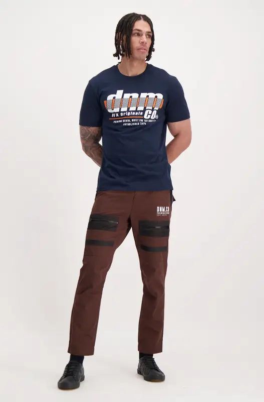 Granite Tee _ 140687 _ Navy sold by Dunns product image thumbnail 4