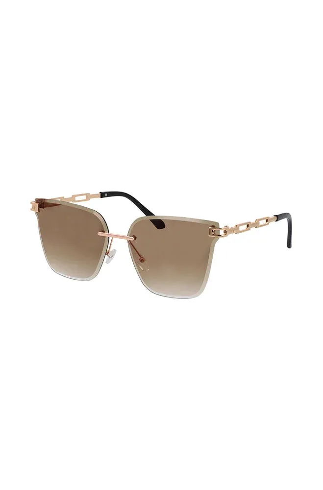 Devina Metal Temple Sunglasses _ 149051 _ Brown sold by Dunns product image thumbnail 2