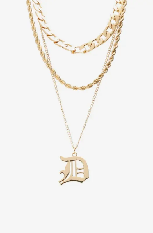 Leo D Pendant Necklace _ 148006 _ Gold sold by Dunns