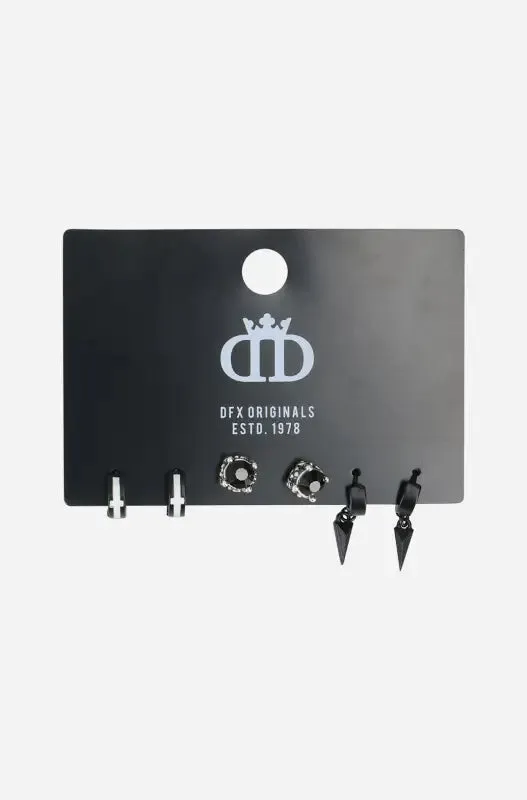 Cody 3 Pack Earrings _ 144070 _ Silver sold by Dunns