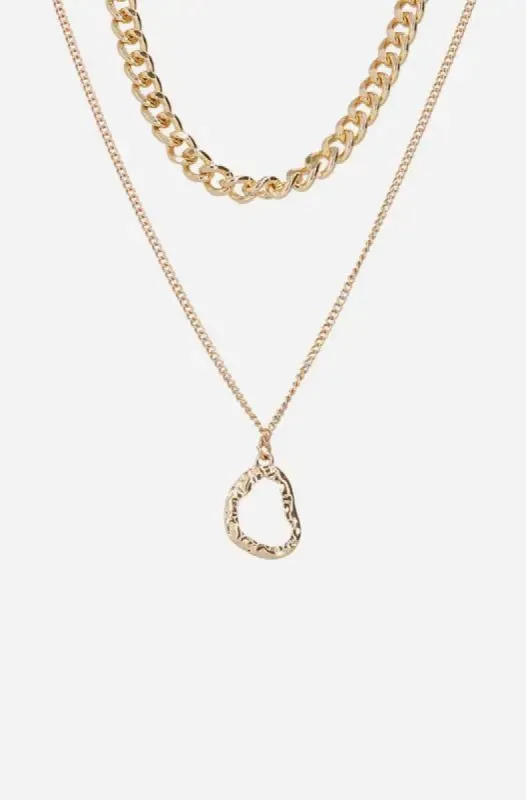 Kendall Layered Necklace _ 143796 _ Silver sold by Dunns