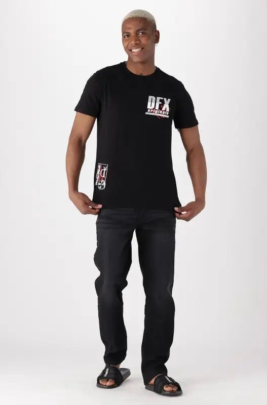 Portsmith Tee _ 140583 _ Black sold by Dunns product image thumbnail 5