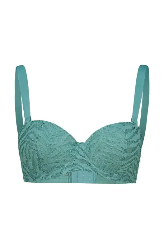 Liv Lace Balconette Bra _ 150022 _ Sage sold by Dunns
