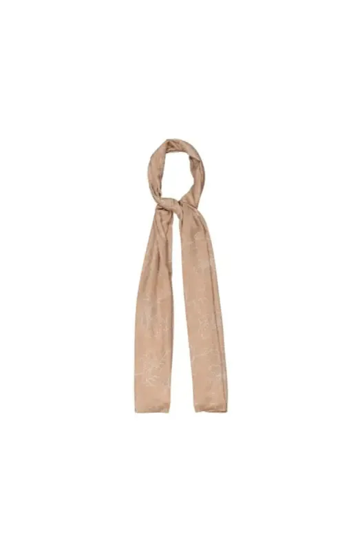 Lucy Printed Scarf _ 143431 _ Cream sold by Dunns