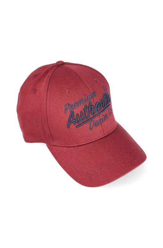 Glendale Peak Cap _ 141002 _ Burgundy sold by Dunns