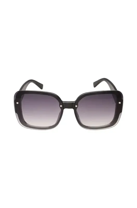 Stacy Large Frame Sunglasses _ 146972 _ Black sold by Dunns