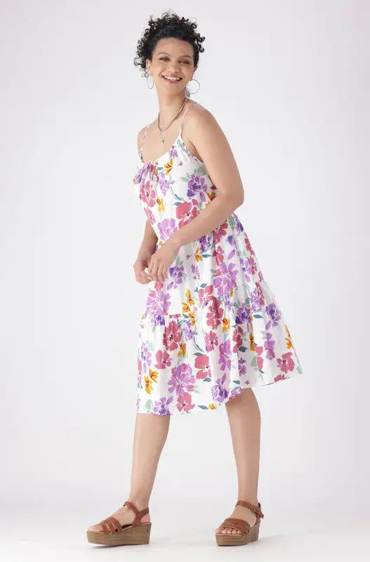 Lilly Dress Tiered Strappy Dress _ 145705 _ Multi sold by Dunns product image thumbnail 5