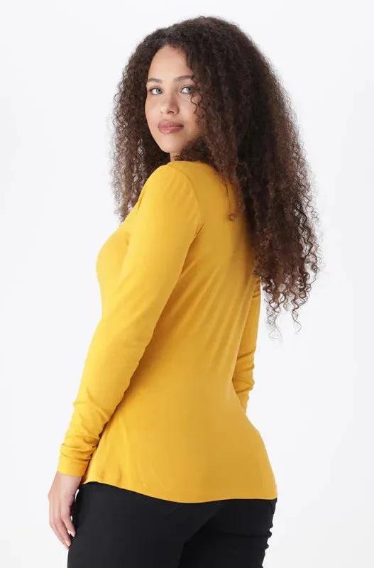 Cleo Crew Neck Tee _ 148070 _ Ocre sold by Dunns product image thumbnail 3