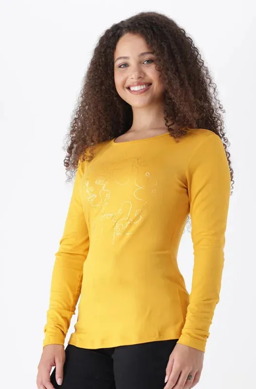 Cleo Crew Neck Tee _ 148070 _ Ocre sold by Dunns product image thumbnail 2