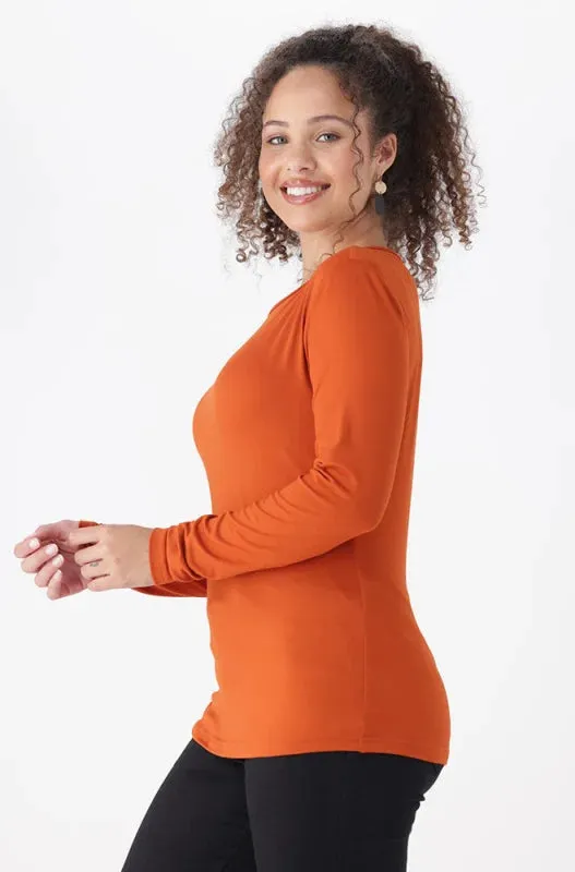 Cleo Crew Neck Tee _ 149079 _ Orange sold by Dunns product image thumbnail 2