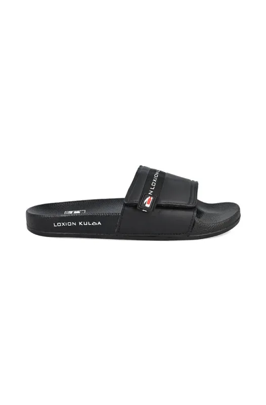 Loxion Kulca Velcro Slide _ 147583 _ Black sold by Dunns