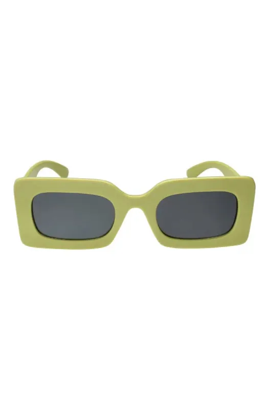 Jenny Rectangle Frame Sunglasses _ 146974 _ Green sold by Dunns