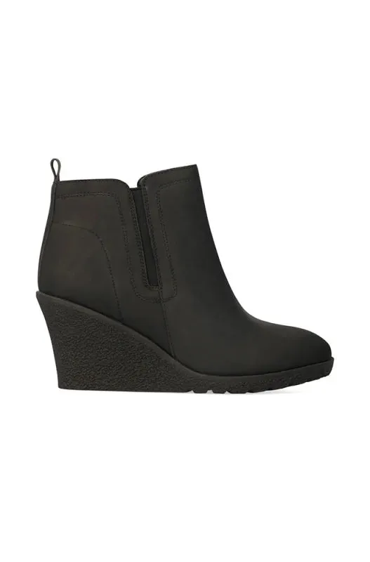 Marine Wedgte Boot _ 147333 _ Black sold by Dunns