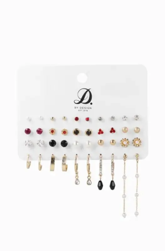 Coreen 20 Pack Earring _ 145924 _ Gold sold by Dunns