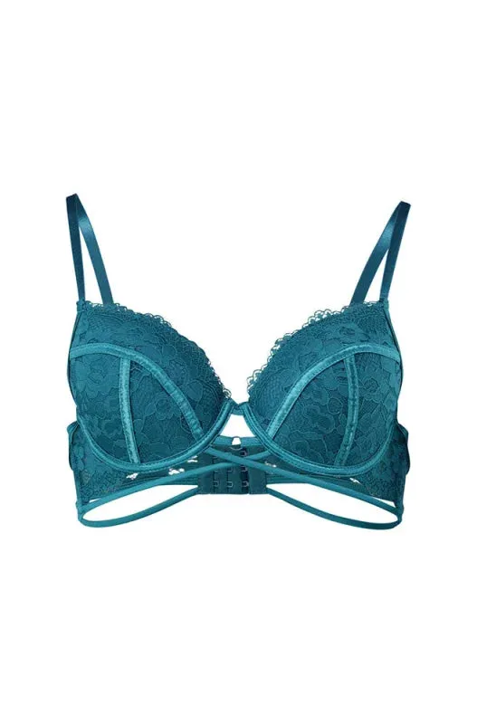 Kay Lace Bra _ 152796 _ Teal sold by Dunns