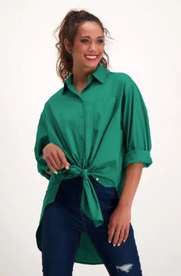 Mia Boyfriend Shirt _ 140913 _ Green sold by Dunns