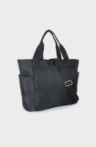 Zoe Cargo Pocket Nylon Bag _ 145496 _ Black sold by Dunns