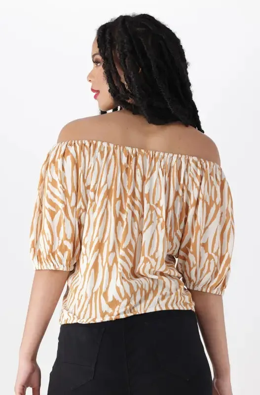 Mia Puff Sleeve Top _ 144842 _ Orange sold by Dunns product image thumbnail 4