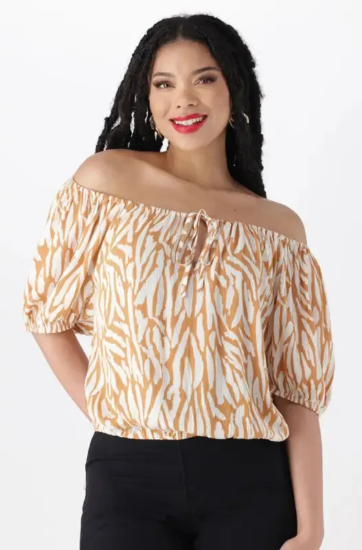 Mia Puff Sleeve Top _ 144842 _ Orange sold by Dunns product image thumbnail 2