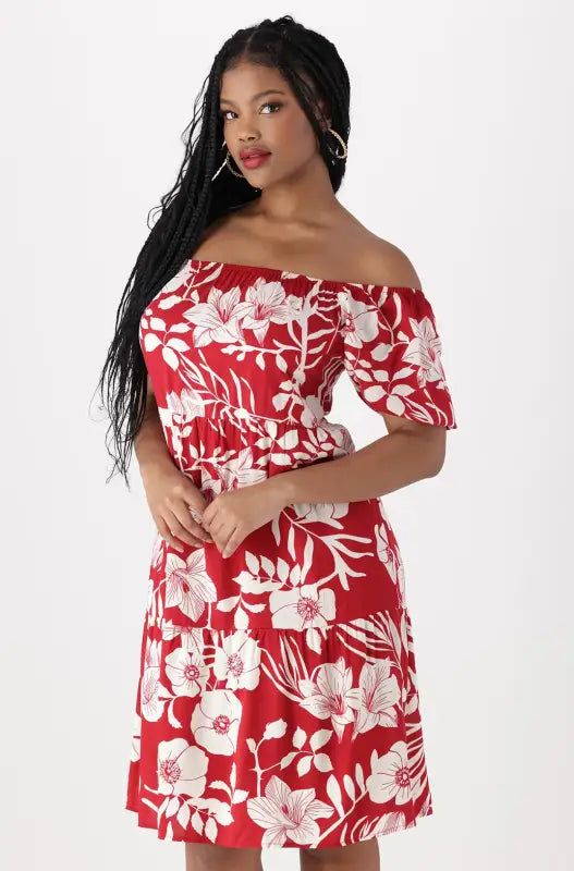 Carla Dress _ 140352 _ Red sold by Dunns product image thumbnail 2