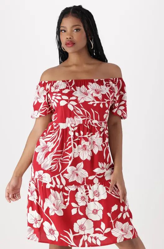 Carla Dress _ 140352 _ Red sold by Dunns