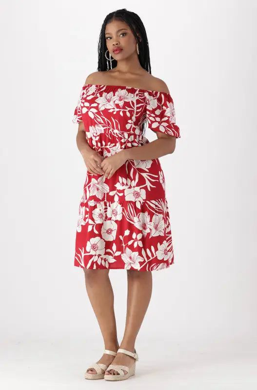 Carla Dress _ 140352 _ Red sold by Dunns product image thumbnail 5