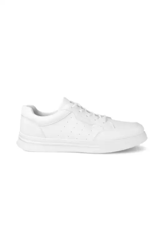 Kenlow Textured Pu Trainer _ 145238 _ White sold by Dunns