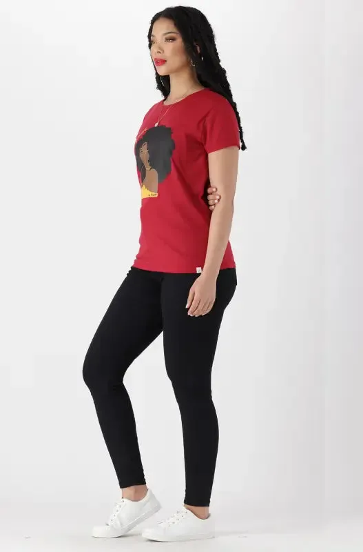 Zola Regular Fitted Graphic Tee Ocre _ 144210 _ Red sold by Dunns product image thumbnail 5