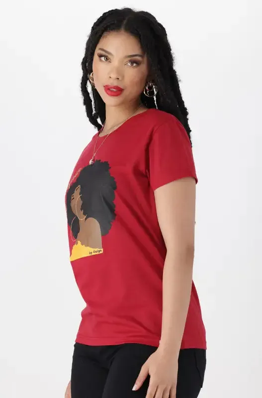 Zola Regular Fitted Graphic Tee Ocre _ 144210 _ Red sold by Dunns product image thumbnail 2