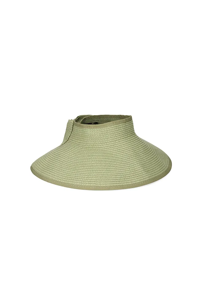Stacy Visor With Bow Trim _ 150711 _ Green sold by Dunns product image thumbnail 2