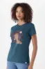 Zola Regular Fitted Graphic Tee _ 154019 _ Teal sold by Dunns