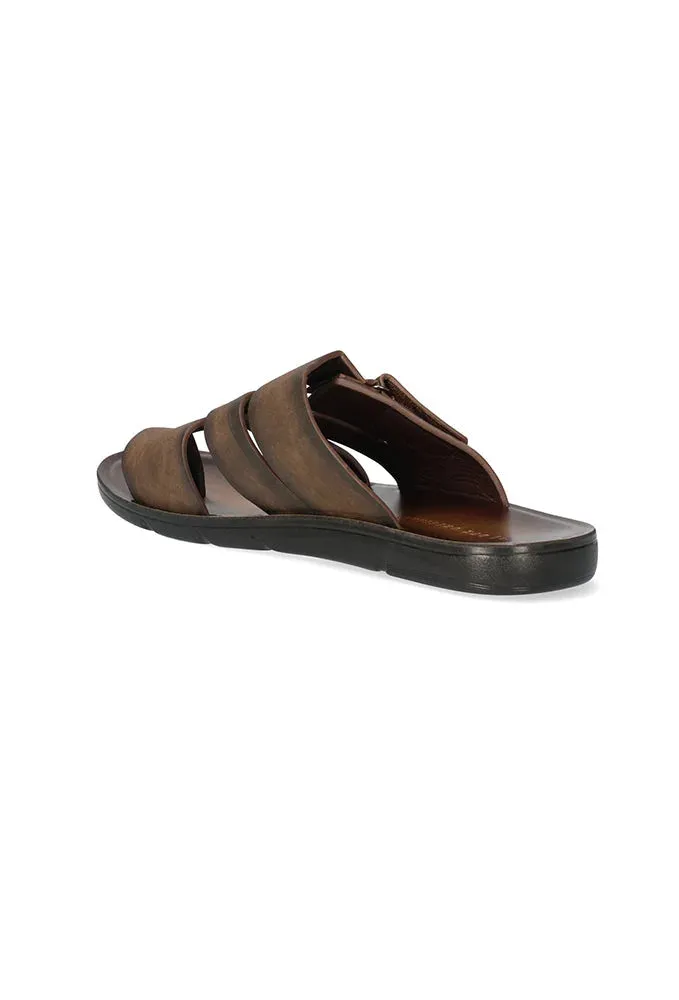 Noah Faux Leather Sandal _ 149803 _ Brown sold by Dunns product image thumbnail 2