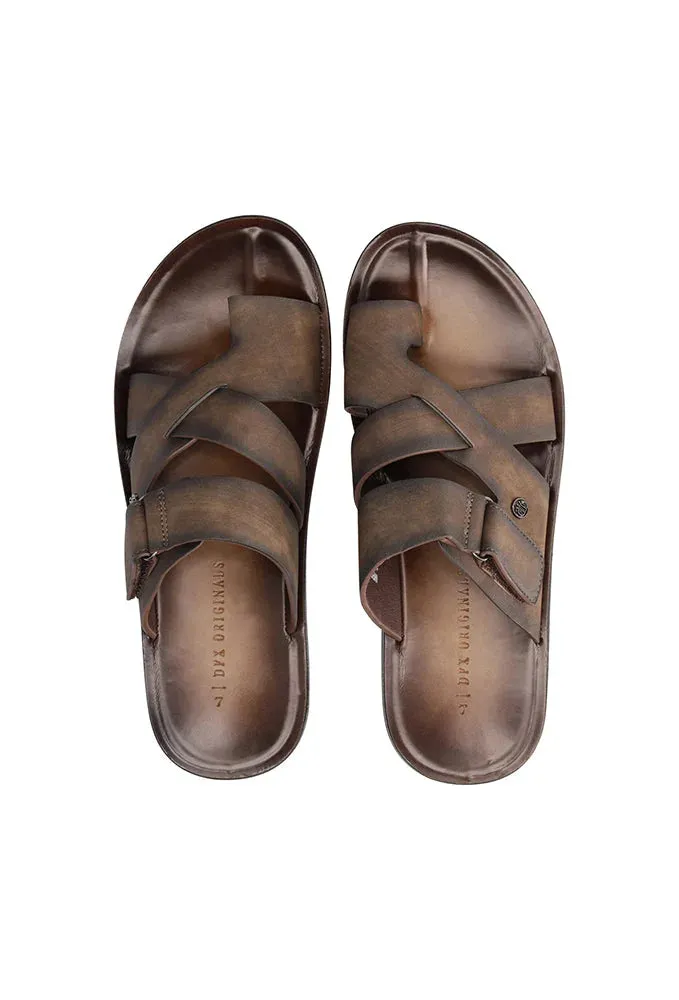 Noah Faux Leather Sandal _ 149803 _ Brown sold by Dunns product image thumbnail 4