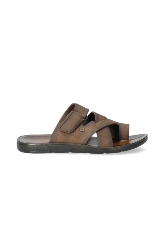 Noah Faux Leather Sandal	 _ 149803 _ Brown sold by Dunns