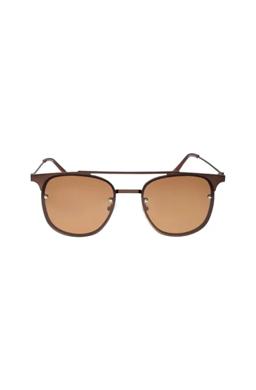 Phil Aviator Sunglasses _ 152434 _ Brown sold by Dunns
