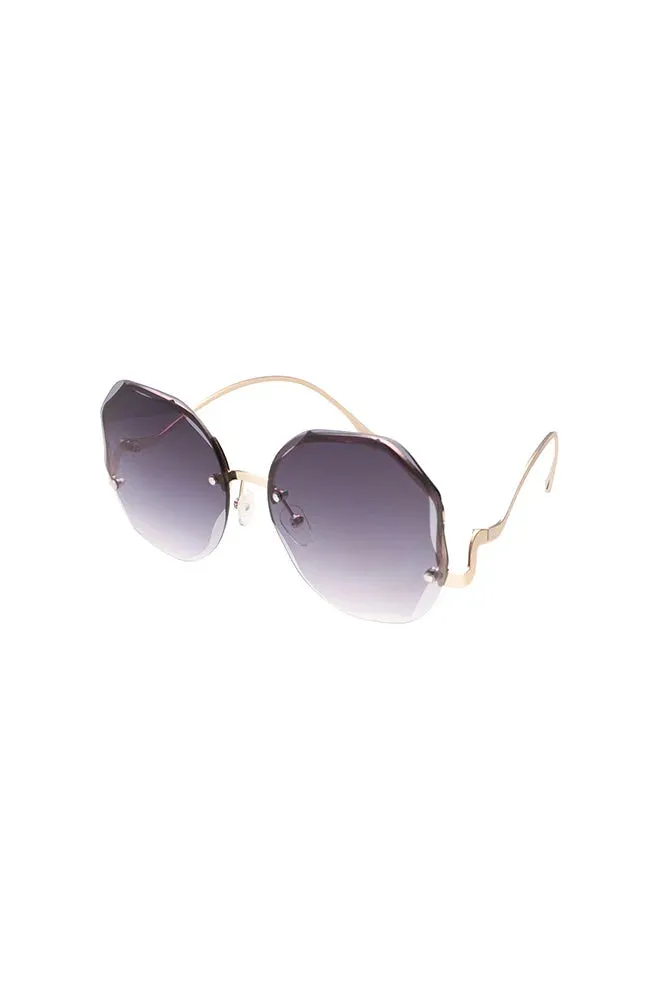 Monica Shaped Sunglasses _ 150891 _ Black sold by Dunns product image thumbnail 2