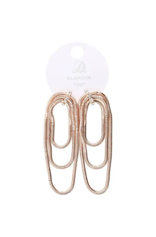 Claudia Tassel Single Earrings _ 152810 _ Rose Gold sold by Dunns