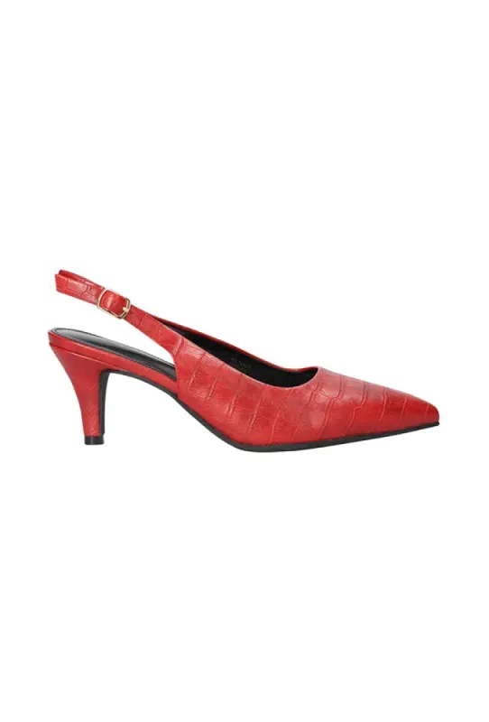 Mariah Slingback Heel _ 149900 _ Red sold by Dunns