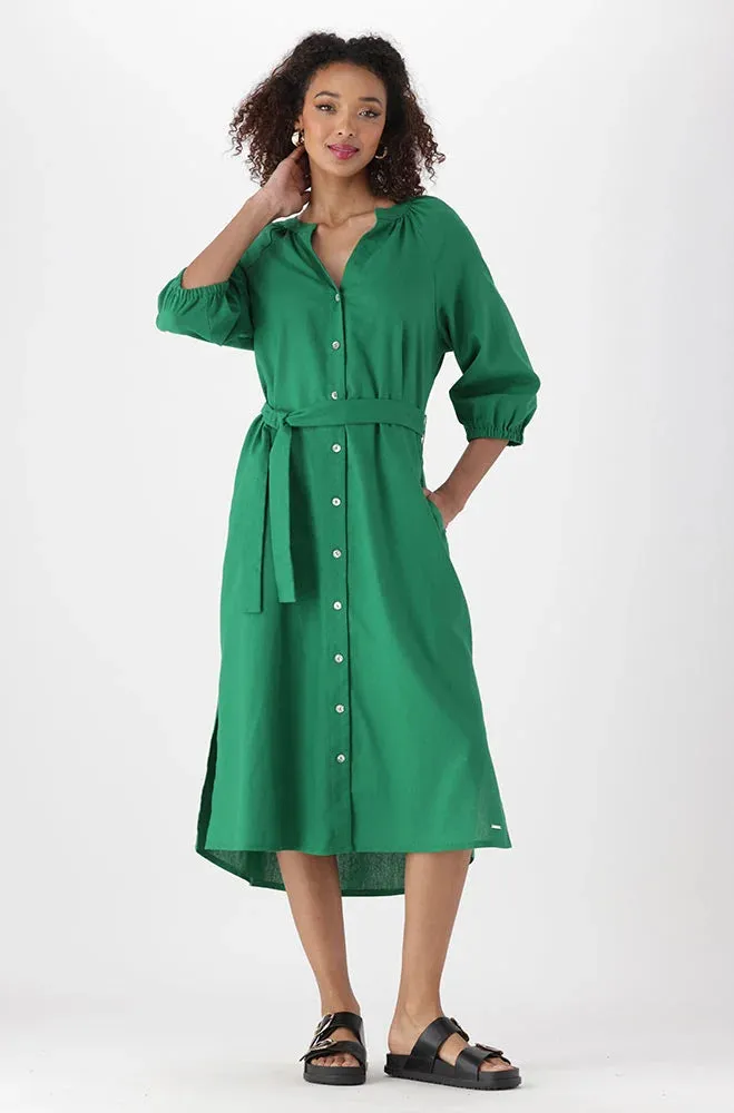 Sarah Belted Dress _ 151280 _ Green sold by Dunns product image thumbnail 2