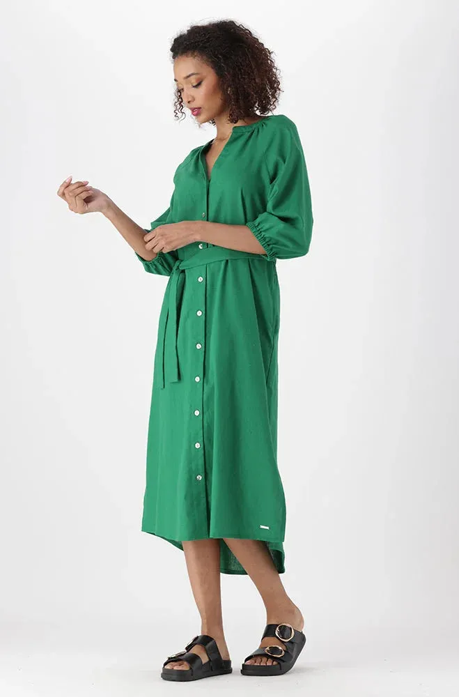 Sarah Belted Dress _ 151280 _ Green sold by Dunns product image thumbnail 3