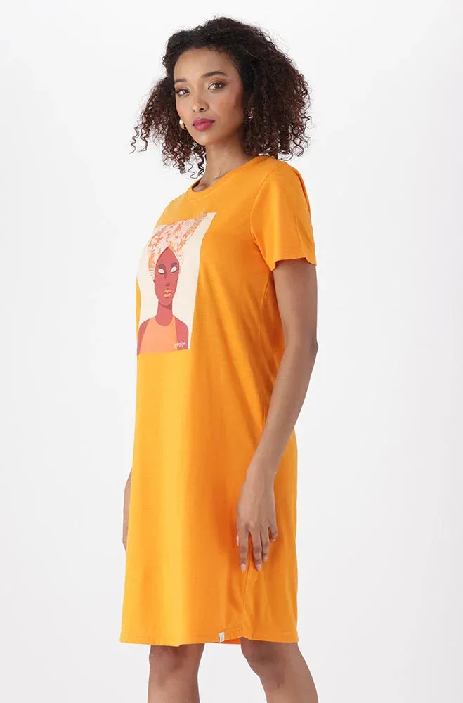 Koko T Shirt Dress _ 150325 _ Orange sold by Dunns product image thumbnail 2