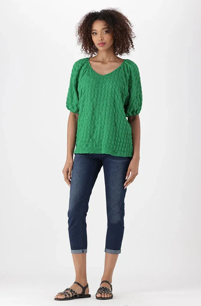 Kate Textured Knit Top _ 151184 _ Green sold by Dunns product image thumbnail 4