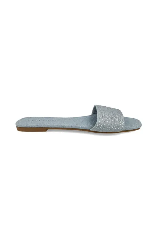 Annelie Slide _ 150198 _ Blue sold by Dunns