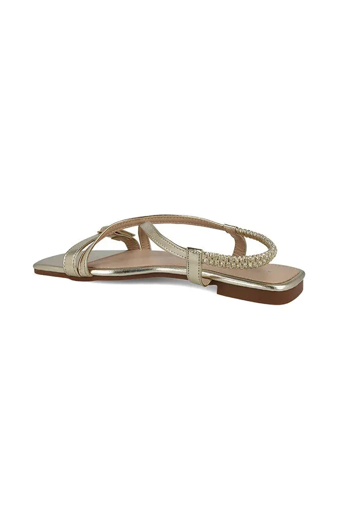 Goldie Sling Back Sandal _ 150416 _ Gold sold by Dunns product image thumbnail 4