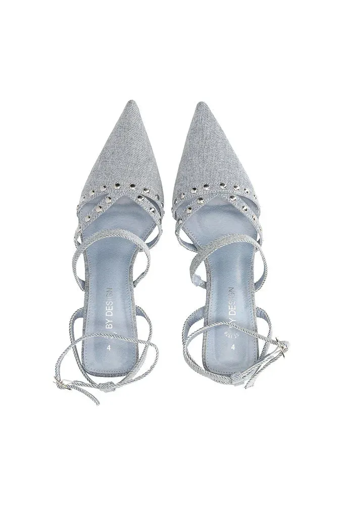 Gigi Denim Studded Stiletto _ 149907 _ Blue sold by Dunns product image thumbnail 4