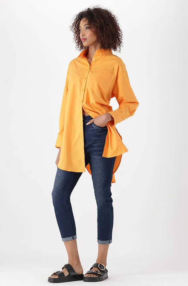Mia Boyfriend Shirt _ 151885 _ Orange sold by Dunns product image thumbnail 4