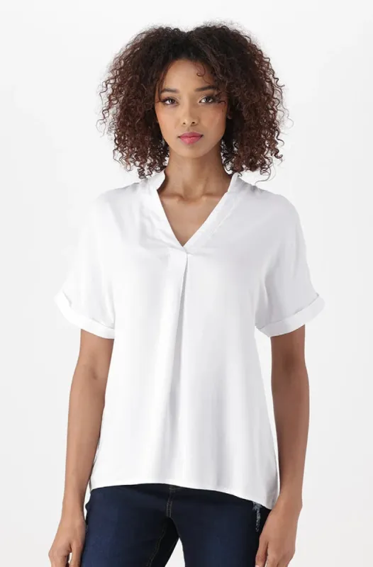 Edith Portifino Top _ 151341 _ White sold by Dunns