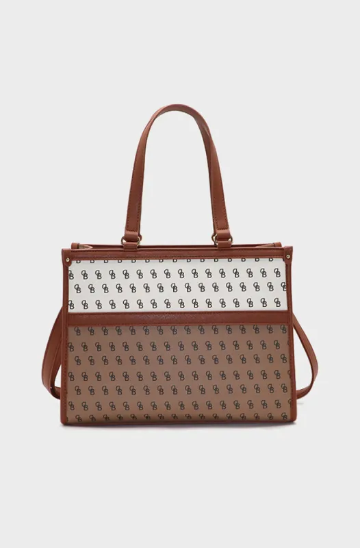 Angela Large Tote Bag _ 150118 _ Brown sold by Dunns