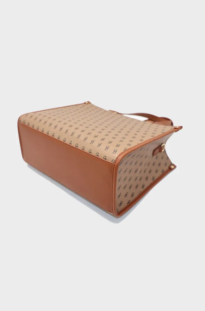 Angela Large Tote Bag _ 150118 _ Brown sold by Dunns product image thumbnail 3