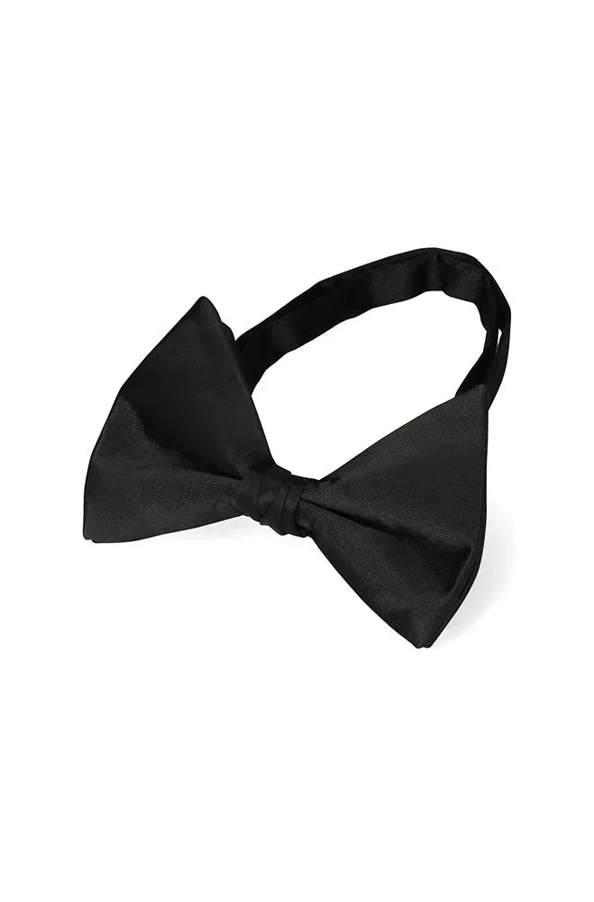 Luca Satin Bow Tie _ 151534 _ Black sold by Dunns product image thumbnail 2